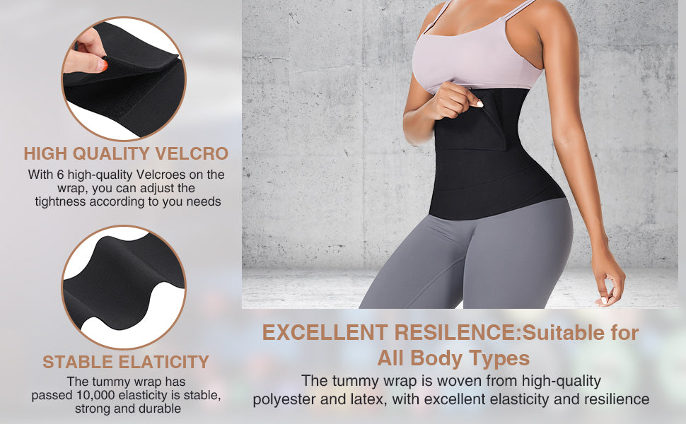 حزام تخسيس البطن 4 متر - مشد حراري للخصر - Ceinture Amincissante Abdominale 4M - Gaine Minceur Thermique