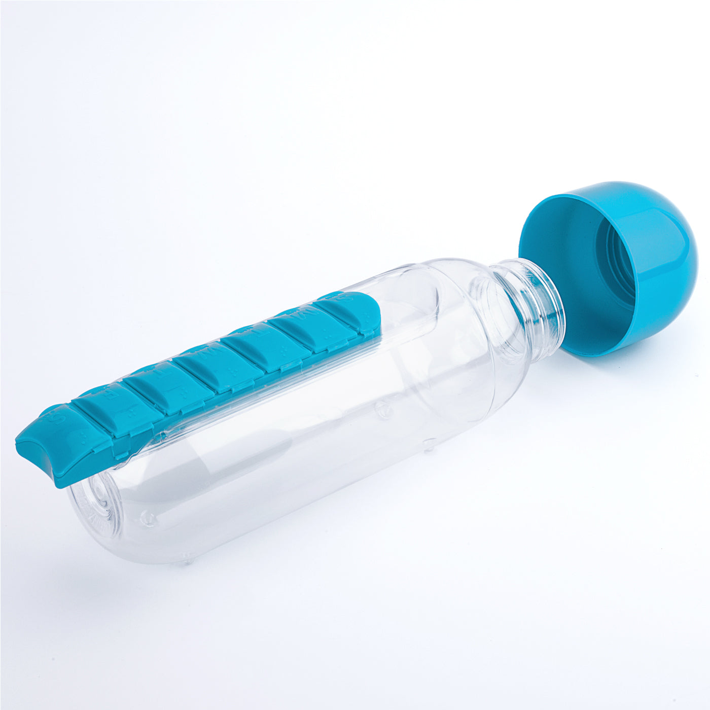 منظم أدوية وزجاجة ماء محمولة 600 مل - Organisateur de Médicaments & Bouteille d'Eau Portable 600ML