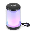 T&G Haut-parleur Bluetooth 5.3 à pulsation d'ambiance LED RGB