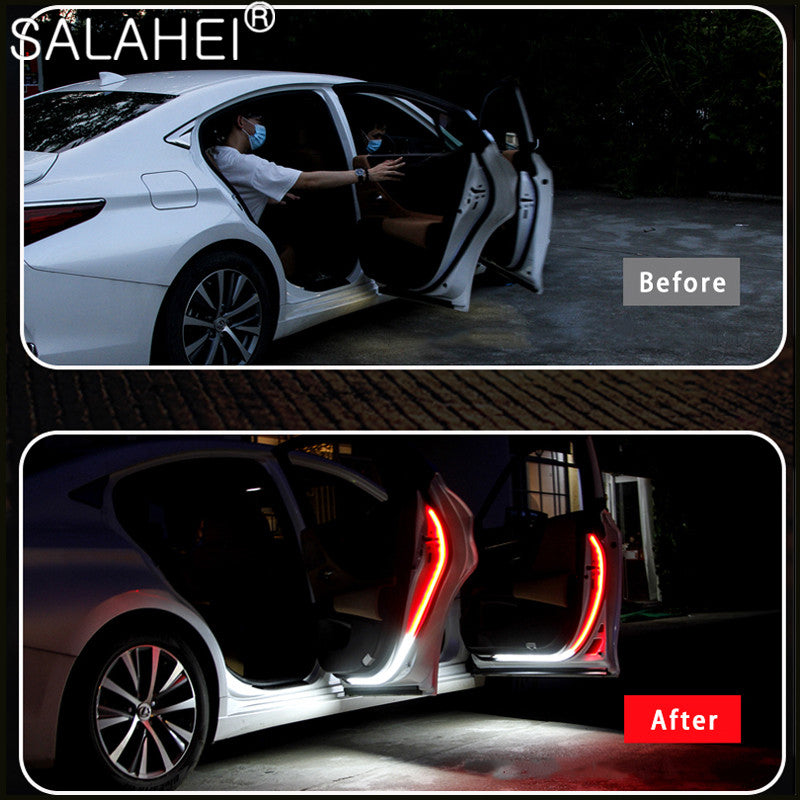 مصباح تحذير LED لأبواب السيارة مضاد للتصادم (قطعتين) - Feux d'Avertissement LED Anti-Collision pour Portes de Voiture (2 Pcs)