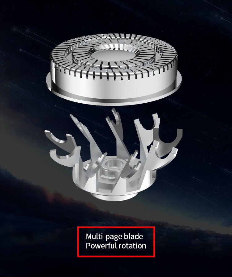 ماكينة حلاقة صغيرة احترافية مقاومة للماء قابلة للشحن HW-T8 - Mini Rasoir Professionnel Étanche Rechargeable HW-T8 Acier