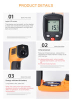 ميزان حرارة بالأشعة تحت الحمراء GM320 لقياس درجة حرارة الجسم - Thermomètre Infrarouge Corporel GM320