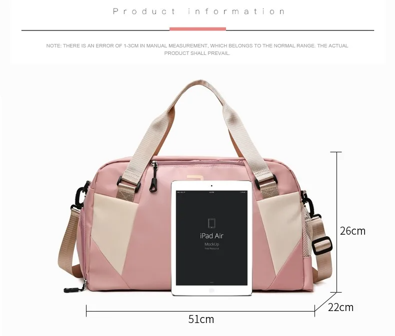 حقيبة رياضية ZAOQIU أكسفورد مقاومة للماء للرجال والنساء - للسفر والجيم - ZAOQIU Sac de Sport Oxford Imperméable Homme Femme - Voyage & Gym