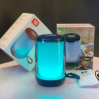 T&G Haut-parleur Bluetooth 5.3 à pulsation d'ambiance LED RGB