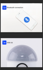 مصباح LED بلوتوث مع مكبر صوت وتأثيرات ضوئية سحرية - Ampoule LED Bluetooth Haut-parleur Effet Lumière Scène Magique