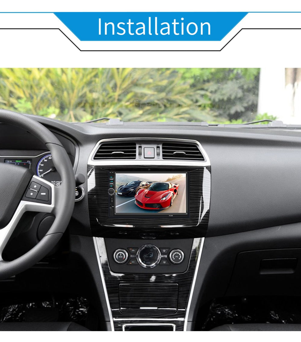 مشغل DVD للسيارة بشاشة لمس 7 بوصة بلوتوث USB AUX SD - Quickdz Shop - Autoradio DVD MP5 Tactile 7" Bluetooth USB AUX SD - Quickdz Shop