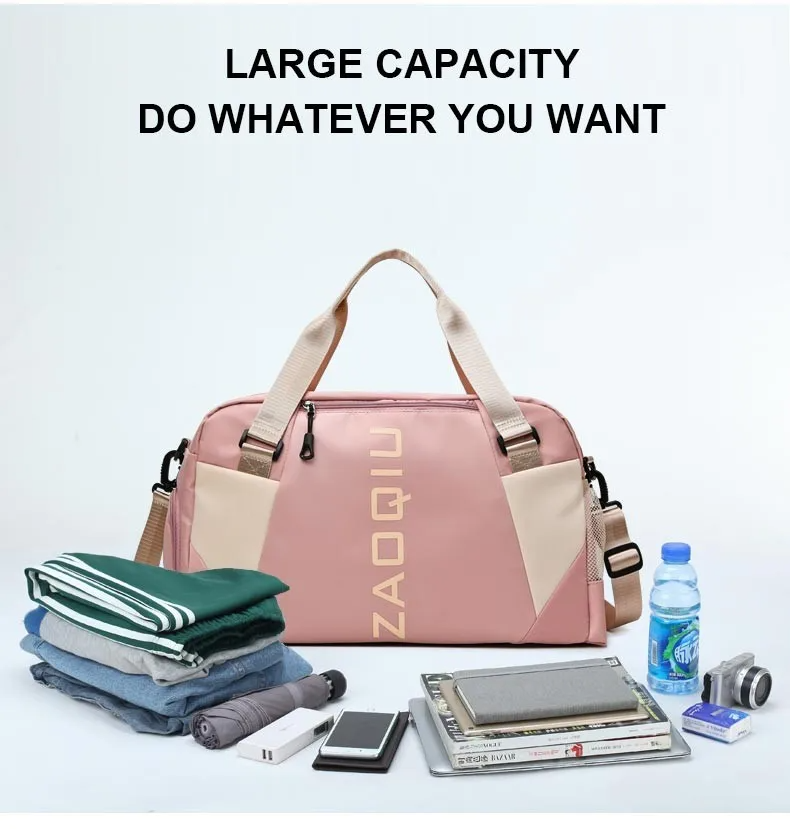 حقيبة رياضية ZAOQIU أكسفورد مقاومة للماء للرجال والنساء - للسفر والجيم - ZAOQIU Sac de Sport Oxford Imperméable Homme Femme - Voyage & Gym