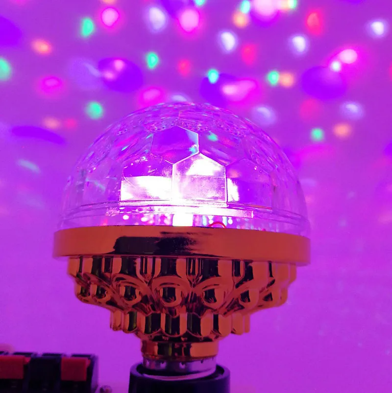 لمبة حفلات LED دوارة متعددة الألوان ديسكو - Lampe de Fête LED Rotative Multicolore Disco
