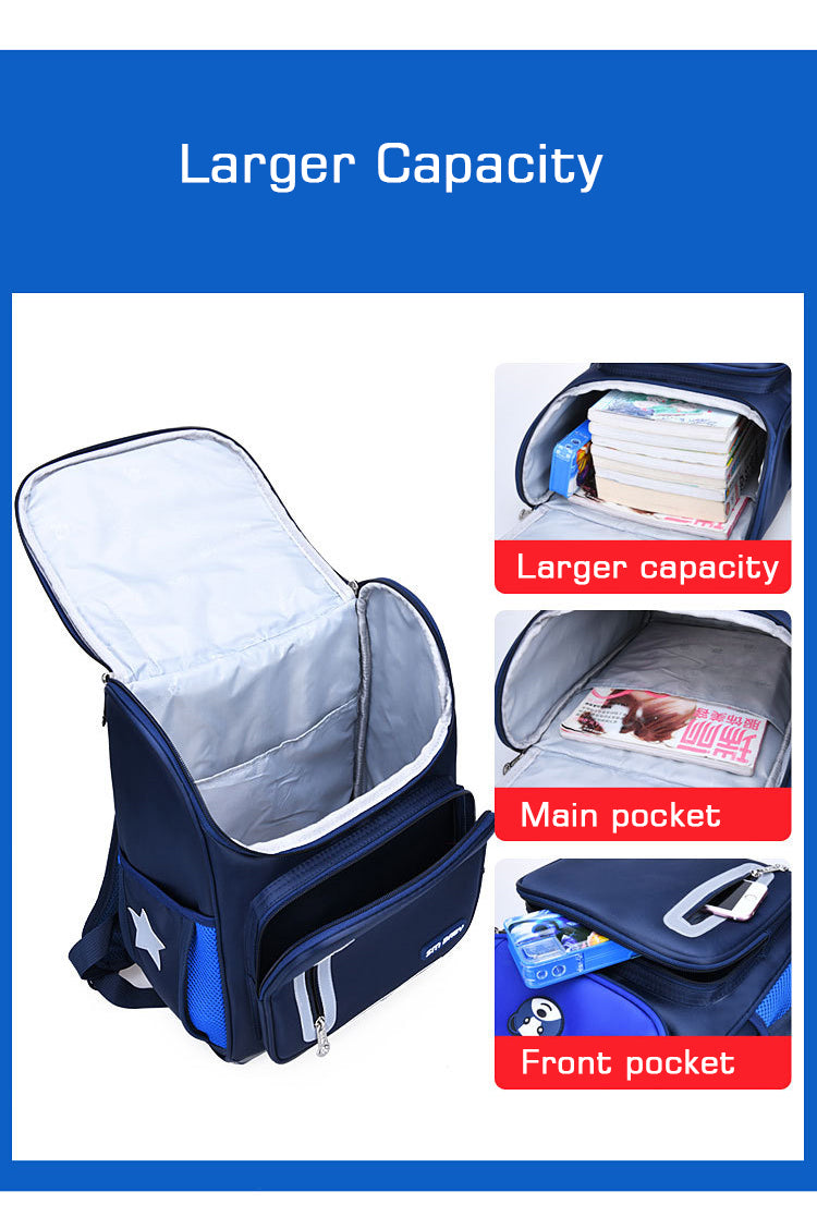 حقيبة ظهر مدرسية ابتدائية طبية للأولاد والبنات - مقاومة للماء - Sac à Dos Orthopédique École Primaire Garçon Fille Étanche