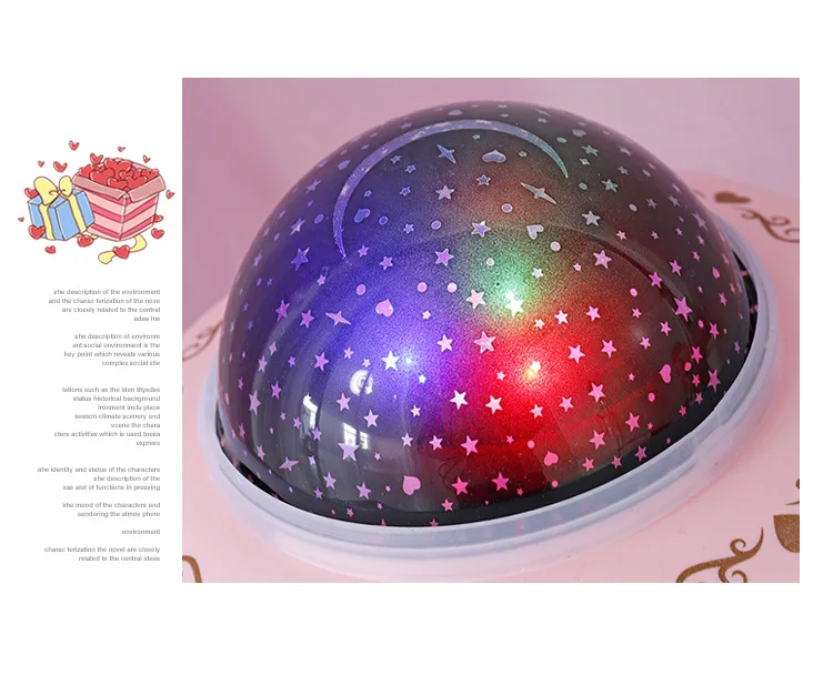 صندوق موسيقى دوار مع جهاز عرض نجوم - Quickdz Shop - Boîte à Musique Carrousel Lumineuse avec Projecteur Étoiles - Quickdz Shop