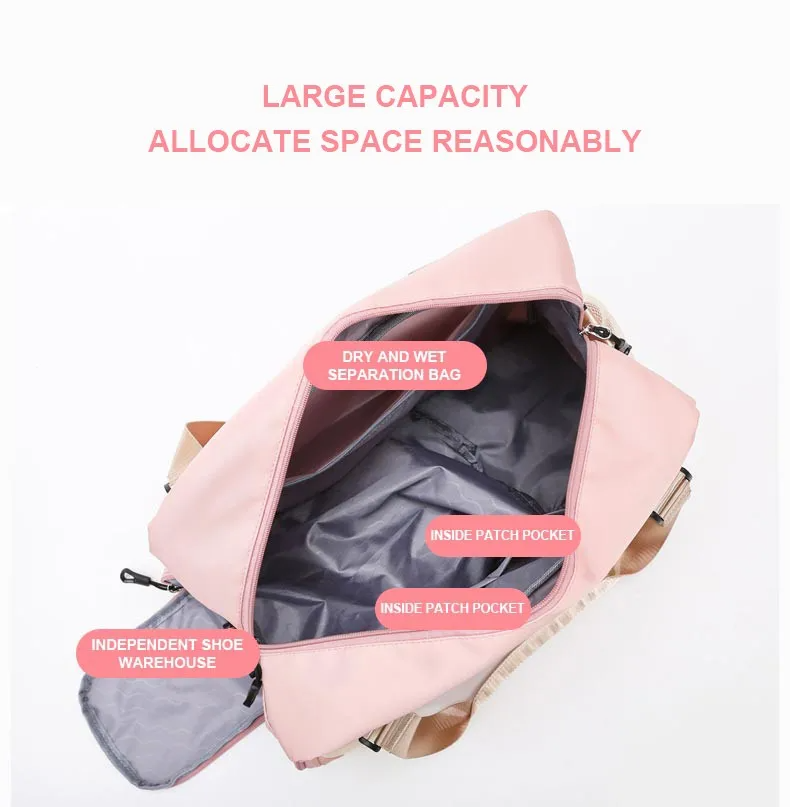 حقيبة رياضية ZAOQIU أكسفورد مقاومة للماء للرجال والنساء - للسفر والجيم - ZAOQIU Sac de Sport Oxford Imperméable Homme Femme - Voyage & Gym