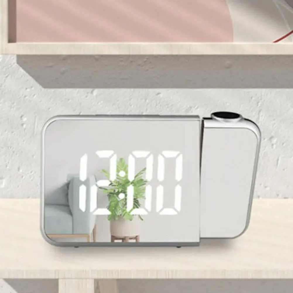 منبه رقمي ذكي Quickdz Shop مع بروجيكتور 180°، عرض حرارة، USB وغفوة DS-8590L - Réveil Numérique Intelligent Quickdz Shop avec Projecteur 180°, Température, USB & Snooze DS-8590L