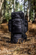 حقيبة ظهر احترافية للتخييم والمشي 90 لتر مقاومة للماء كاموفلاج أسود - Quickdz Shop - Sac à dos Randonnée Professionnel 90L Étanche Camouflage Noir - Quickdz Shop