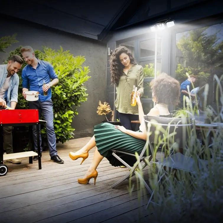 مصباح شمسي خارجي 112 LED مقاوم للماء مع مستشعر حركة FL-1725A - Lampe Solaire Extérieure Étanche 112 LED avec Détecteur de Mouvement FL-1725A