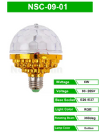 لمبة حفلات LED دوارة متعددة الألوان ديسكو - Lampe de Fête LED Rotative Multicolore Disco