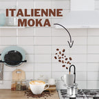 Cafetière Italienne Moka à Tube en Alliage d'Aluminium 50ml - ماكينة صنع قهوة الموكا الإيطالية بأنبوب من سبائك الألومنيوم