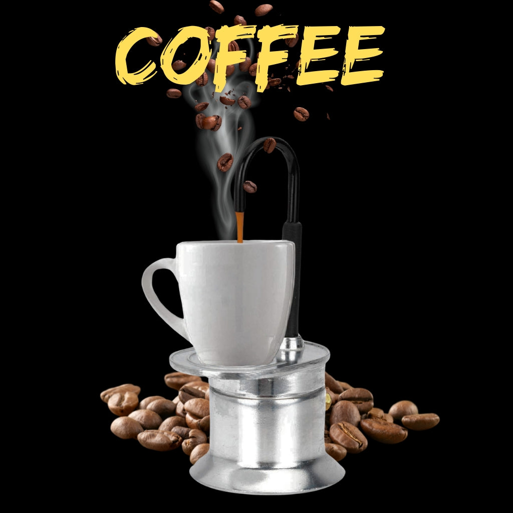 Cafetière Italienne Moka à Tube en Alliage d'Aluminium 50ml - ماكينة صنع قهوة الموكا الإيطالية بأنبوب من سبائك الألومنيوم