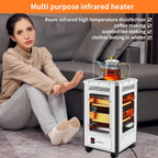 دفاية كهربائية وشواية 360° اقتصادية 2000W - 5 جوانب - Chauffage Électrique & Gril 360° Éco 2000W - 5 Façades