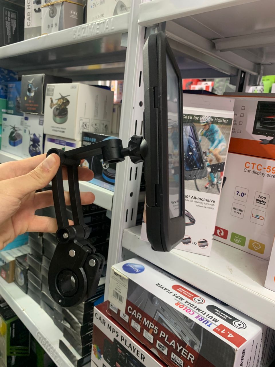 حامل هاتف Quickdz Shop مقاوم للماء للدراجات النارية والهوائية، دوران 360° - Support Téléphone Étanche Quickdz Shop Vélo Moto 360° Réglable