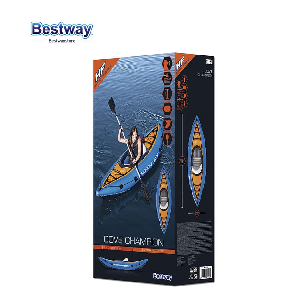 كاياك هوائي Hydro-Force Cove Champion Bestway 65115 - 275x81 سم - Kayak Gonflable Hydro-Force Cove Champion Bestway 65115 - 275x81 cm