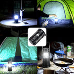 مصباح تخييم 2 في 1 قابل للطي يعمل بالطاقة الشمسية YD-3589 - Lampe de Camping 2IN1 Rechargeable Solaire Pliable YD-3589