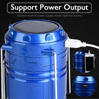 مصباح تخييم 2 في 1 قابل للطي يعمل بالطاقة الشمسية YD-3589 - Lampe de Camping 2IN1 Rechargeable Solaire Pliable YD-3589