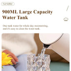 مصباح كريستال مرطب جو وموزع عطر USB 900 مل - Lampe Cristal Humidificateur & Diffuseur d'Arôme USB 900ml