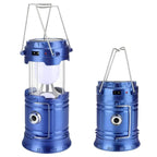 مصباح تخييم 2 في 1 قابل للطي يعمل بالطاقة الشمسية YD-3589 - Lampe de Camping 2IN1 Rechargeable Solaire Pliable YD-3589