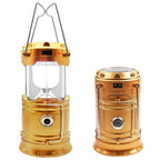 مصباح تخييم 2 في 1 قابل للطي يعمل بالطاقة الشمسية YD-3589 - Lampe de Camping 2IN1 Rechargeable Solaire Pliable YD-3589