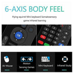 ماك-تيك فأرة طائرة ذكية لاسلكية 2.4G مع لوحة مفاتيح - Mac-Tech Télécommande Intelligente Sans Fil 2.4G avec Clavier et Souris Gyroscopique