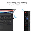 ماك-تيك فأرة طائرة ذكية لاسلكية 2.4G مع لوحة مفاتيح - Mac-Tech Télécommande Intelligente Sans Fil 2.4G avec Clavier et Souris Gyroscopique