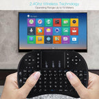 لوحة مفاتيح لاسلكية مع لوحة لمس، إضاءة خلفية ثلاثية الألوان، تحكم USB متعدد الوسائط - Clavier Sans Fil avec Pavé Tactile, Rétroéclairage Tricolore, Contrôle Multimédia USB