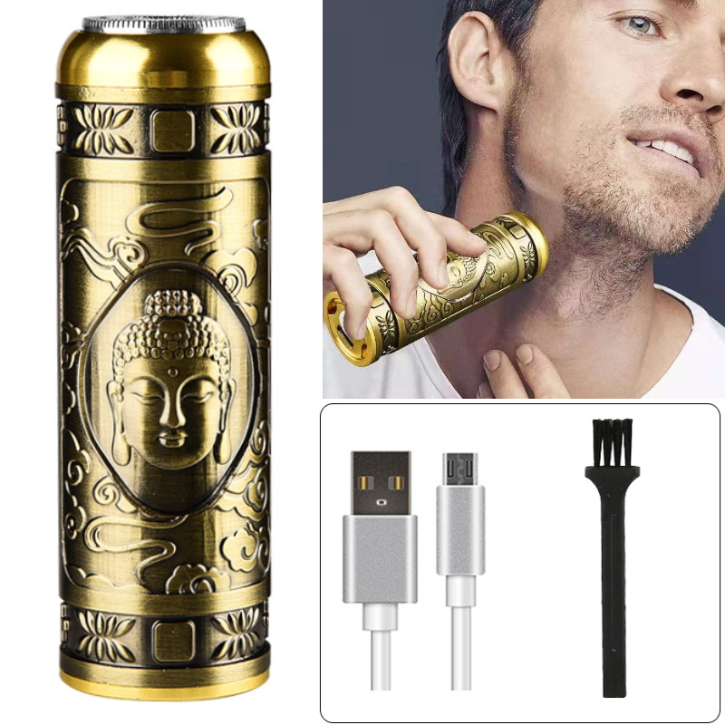 ماكينة حلاقة صغيرة احترافية مقاومة للماء قابلة للشحن HW-T8 - Mini Rasoir Professionnel Étanche Rechargeable HW-T8 Acier