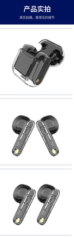 Écouteurs sans fil bluetooth, écouteur mains libres, couleur noir DUNTH DU-T151