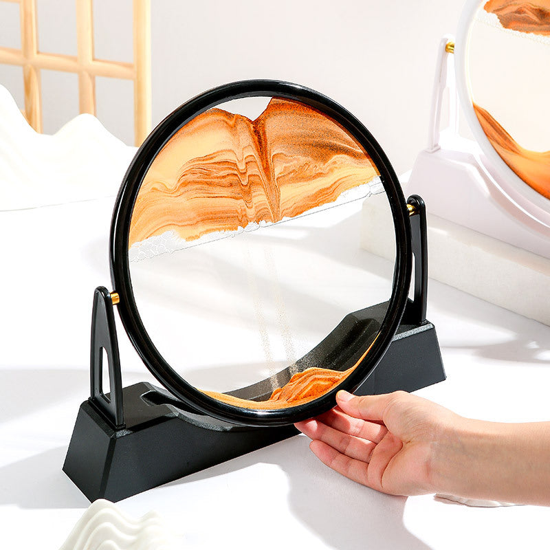 سبلييه رمل متحرك ثلاثي الأبعاد مع حامل - فن الرمال البحرية العميقة - Sablier 3D Art Sable Marin Profond avec Support - Décoration Relaxante