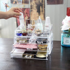 منظم مكياج أكريليك شفاف - Organisateur de maquillage acrylique transparent