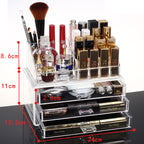منظم مكياج أكريليك شفاف - Organisateur de maquillage acrylique transparent
