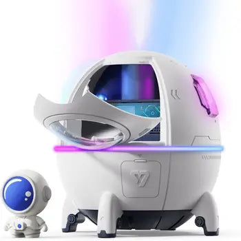 مرطب هواء كهربائي بتصميم مركبة فضائية مع إضاءة LED - Humidificateur d'air électrique Spacecraft avec lumière LED
