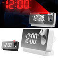 ساعة منبه رقمية LED ذكية مع جهاز عرض 180° ودرجة حرارة USB - Réveil Numérique LED Intelligent avec Projecteur 180° Température USB