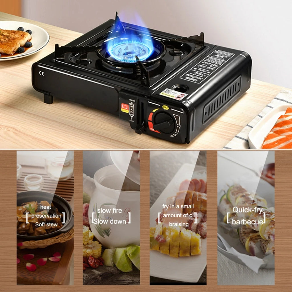 موقد غاز تخييم محمول Quickdz Shop إشعال ذاتي 2.9kW - Réchaud à gaz de camping Quickdz Shop portable allumage automatique 2.9kW