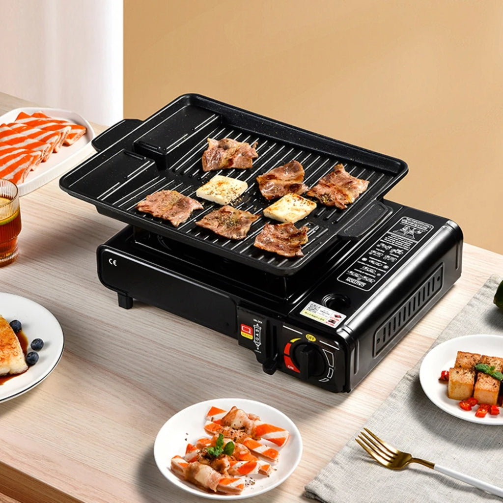 موقد غاز تخييم محمول Quickdz Shop إشعال ذاتي 2.9kW - Réchaud à gaz de camping Quickdz Shop portable allumage automatique 2.9kW