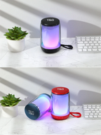 T&G Haut-parleur Bluetooth 5.3 à pulsation d'ambiance LED RGB