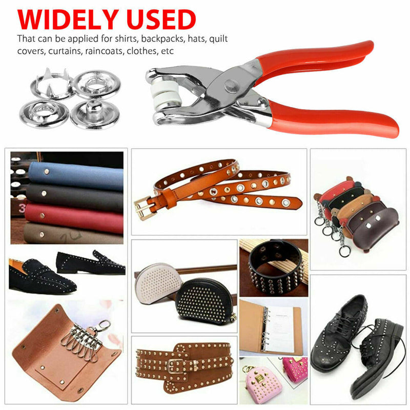 كماشة أزرار كبس معدنية 9.5 مم مع 50 طقم أزرار نحاسية | Quickdz Shop - Pince à Boutons Pression Métal 9.5mm avec 50 Kits Cuivre | Quickdz Shop