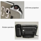 منبه رقمي ذكي Quickdz Shop مع بروجيكتور 180°، عرض حرارة، USB وغفوة DS-8590L - Réveil Numérique Intelligent Quickdz Shop avec Projecteur 180°, Température, USB & Snooze DS-8590L