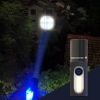 Lampe de poche LED zoomable 4 modes, Rechargeables 1800mAh