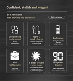 ماكينة حلاقة احترافية 3 في 1 مقاومة للماء USB - Rasoir Professionnel Multifonction 3-en-1 Étanche USB