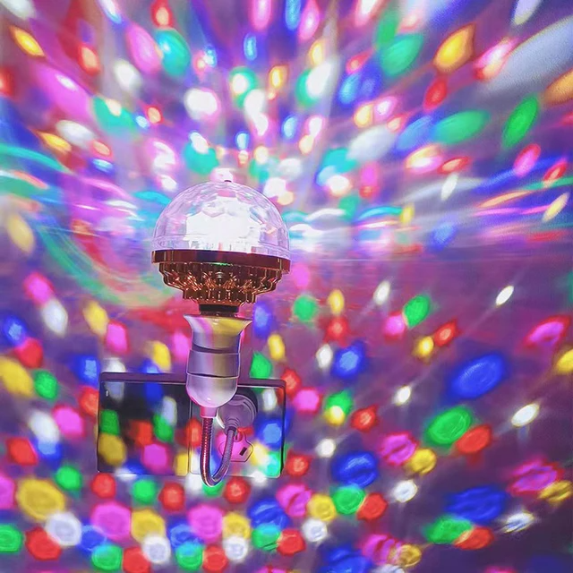 لمبة حفلات LED دوارة متعددة الألوان ديسكو - Lampe de Fête LED Rotative Multicolore Disco