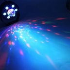 جهاز عرض ليزر RGB دوار 6 في 1 مع ستروب للمسرح والديسكو - Projecteur Laser RGB Rotatif 6-en-1 Effets Stroboscope DJ Scène