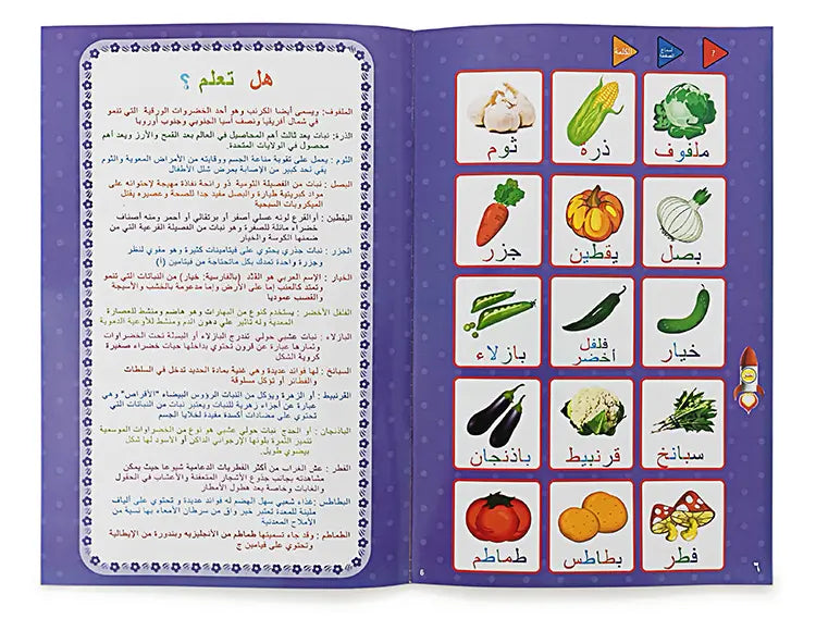كتاب صوتي عربي للأطفال لتعليم المفردات - Quickdz Shop - Livre Audio Arabe Enfants - Vocabulaire Facile & Amusant - Quickdz Shop