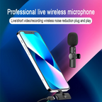 ميكروفون K11 لاسلكي كليب للتسجيل (أندرويد/آيفون) - Microphone Cravate Sans Fil K11 pour Enregistrement Audio Vidéo (Android/iPhone)
